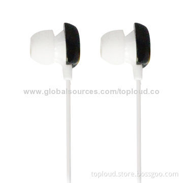 Noise-cancelling Earphones with 3.5mm Stereo Plug/Fashionable Jewel, Available in Various Colors